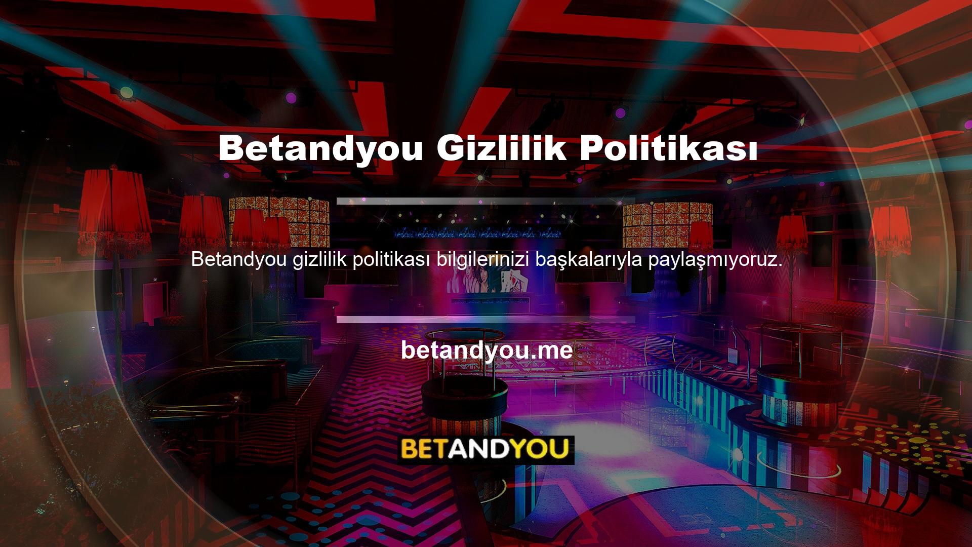Bunu gizlilik politikamızda söylüyoruz